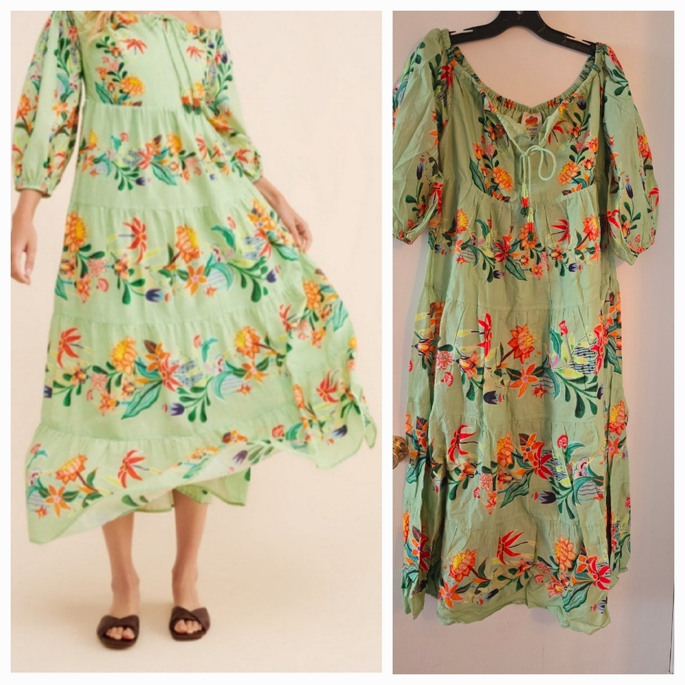 Farm Rio Tiered Mididress